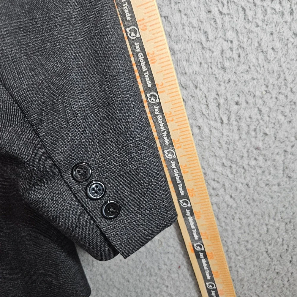 Brooks‎ Brothers Makers Brooksease Blazer Mens 41R Charcoal Worsted Wool USA